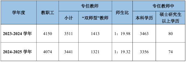 茂名市中等职业学校教师队伍状况分析表